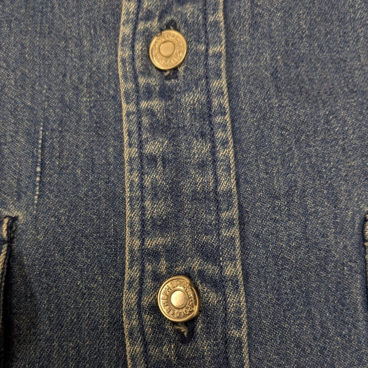 POLO RALPH LAUREN 80s パッチワークデニムシャツ 古着・中古-7枚目のアイテム画像