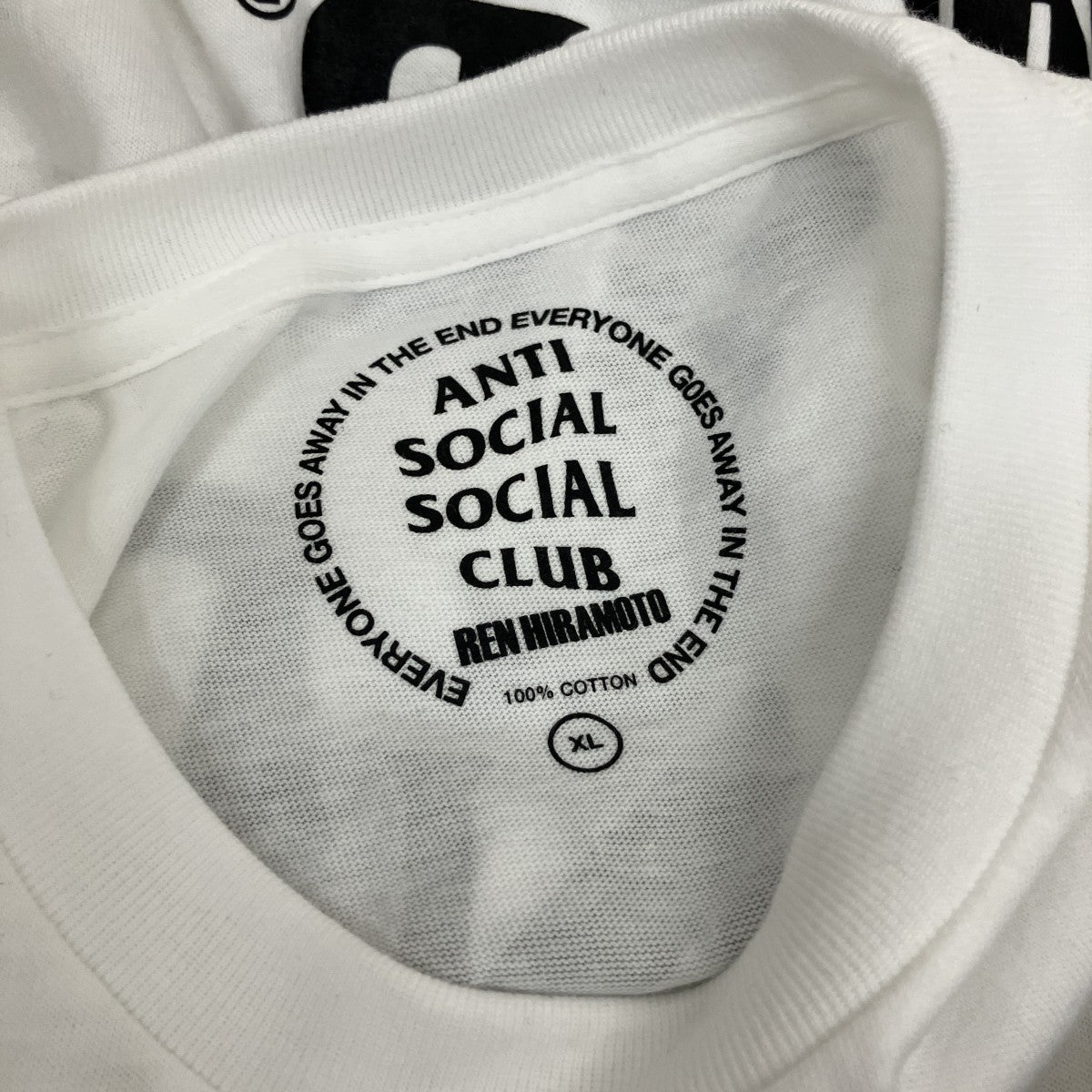 ANTI SOCIAL SOCIAL CLUB×REN HIRAMOTO プリントTシャツHR-AT-004TE 古着・中古-4枚目のアイテム画像