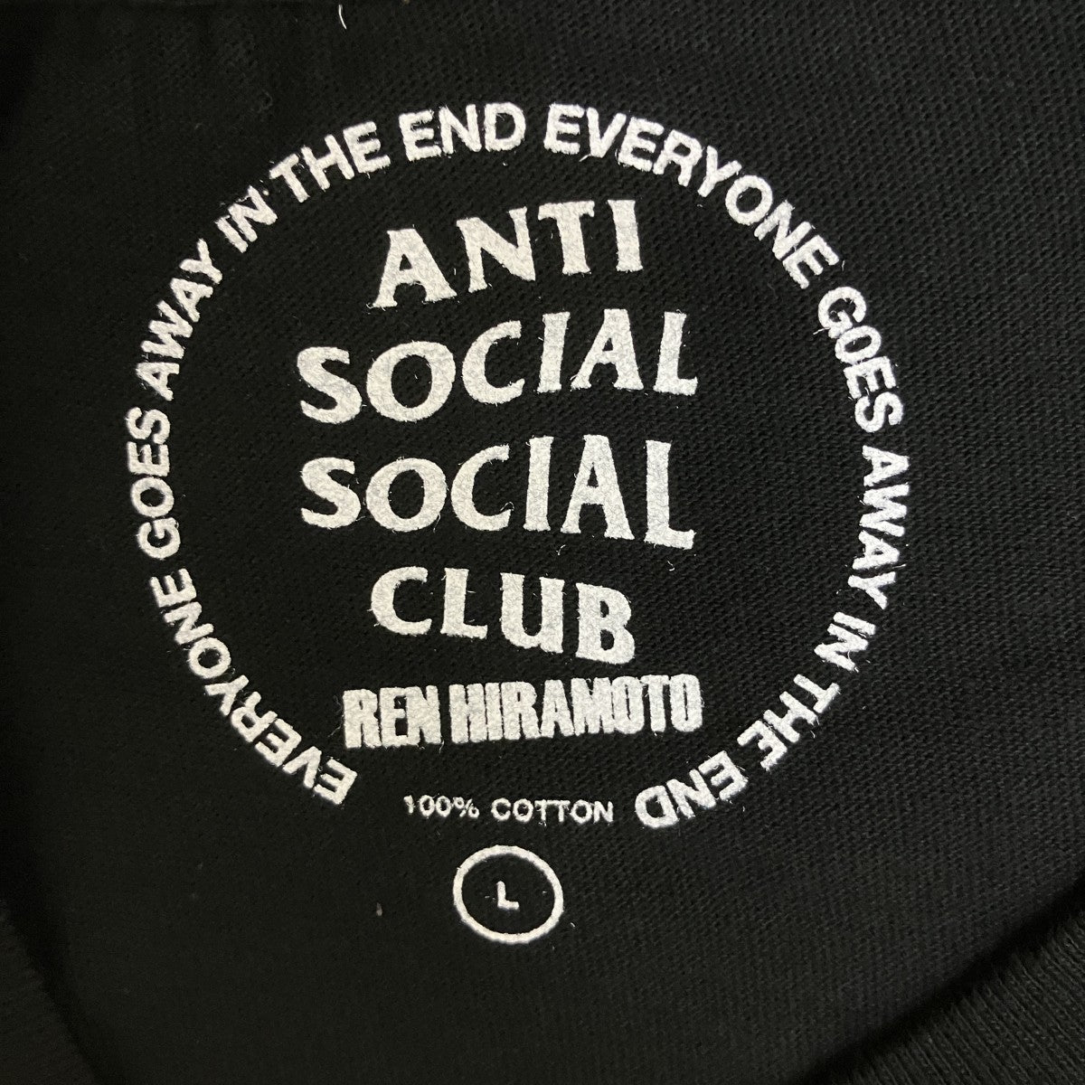 ANTI SOCIAL SOCIAL CLUB×REn HIRAMOTO プリントTシャツHR-AT-003TE 古着・中古-4枚目のアイテム画像