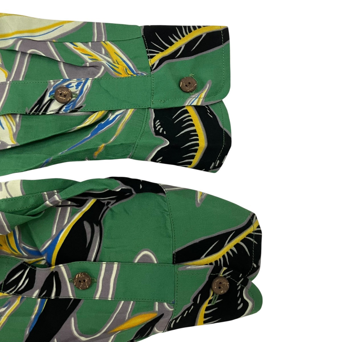WACKO MARIA HAWAIIAN SHIRT L Sハイビスカス柄 長袖アロハシャツ 古着・中古-5枚目のアイテム画像