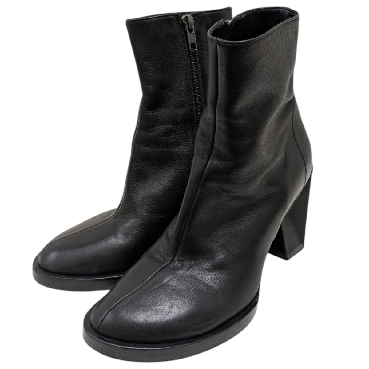ANN DEMEULEMEESTER(アンドゥムルメステール) レザーブーツ ブラック