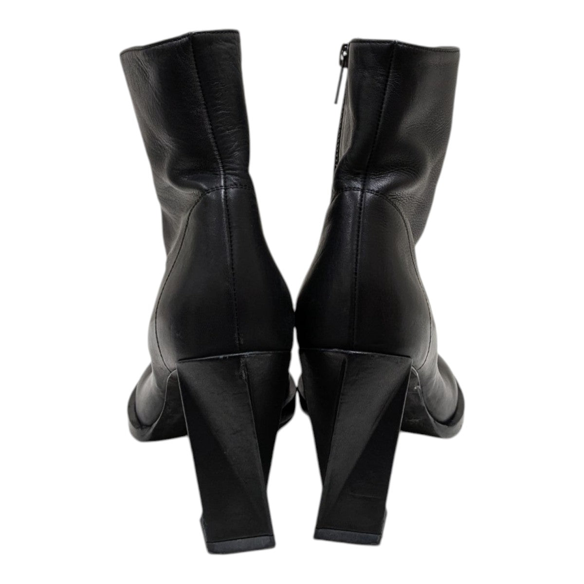 ANN DEMEULEMEESTER(アンドゥムルメステール) レザーブーツ ブラック