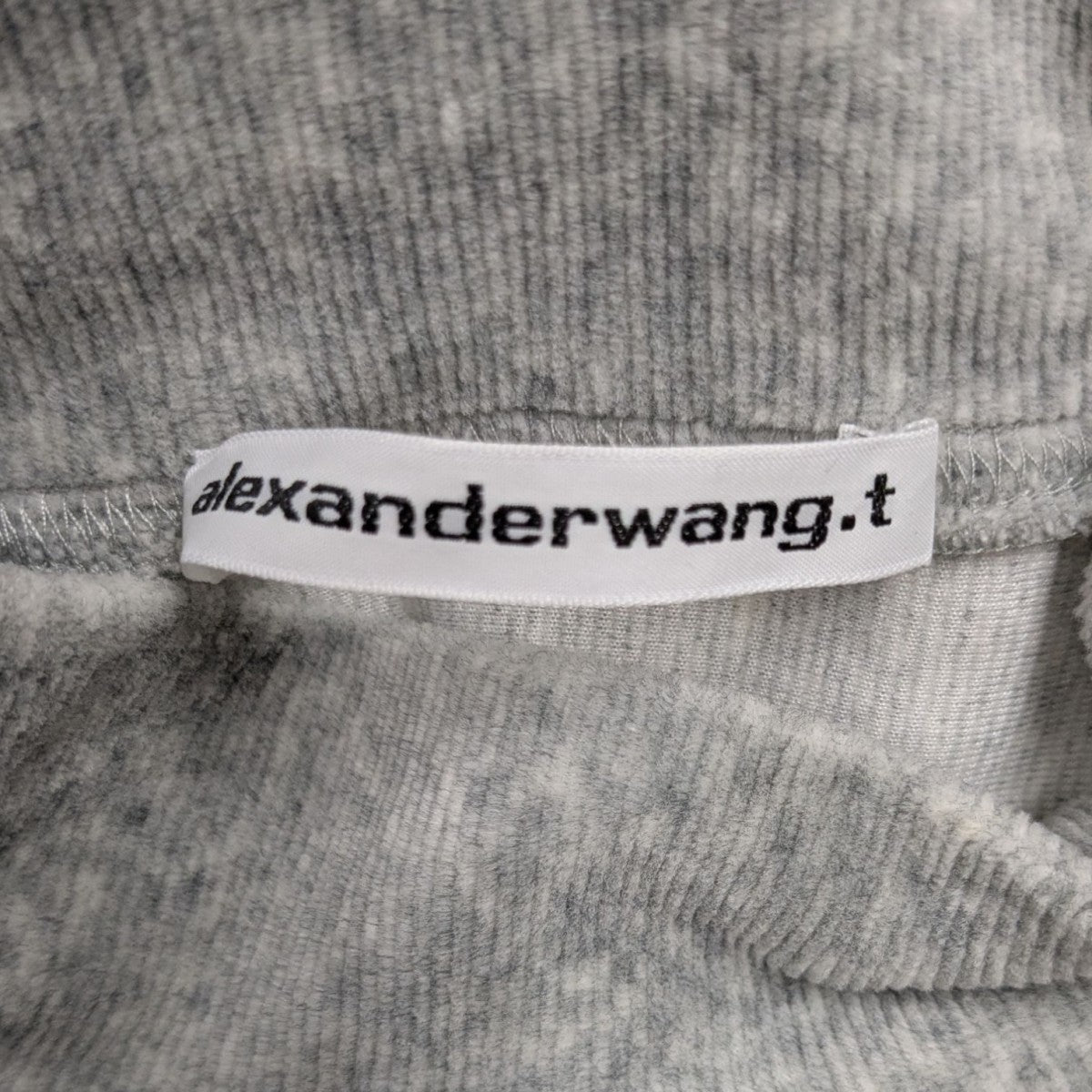 ALEXANDER WANG(アレキサンダーワン) クロップド ロゴ ニット グレー