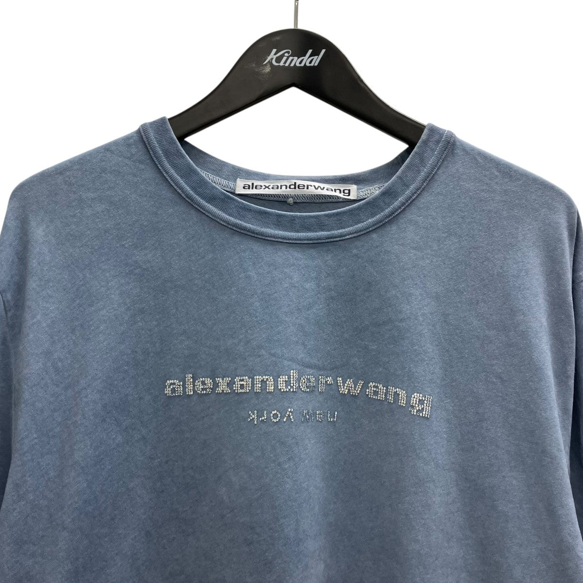 ALEXANDER WANG ラインストーンロゴTシャツ 古着・中古-3枚目のアイテム画像