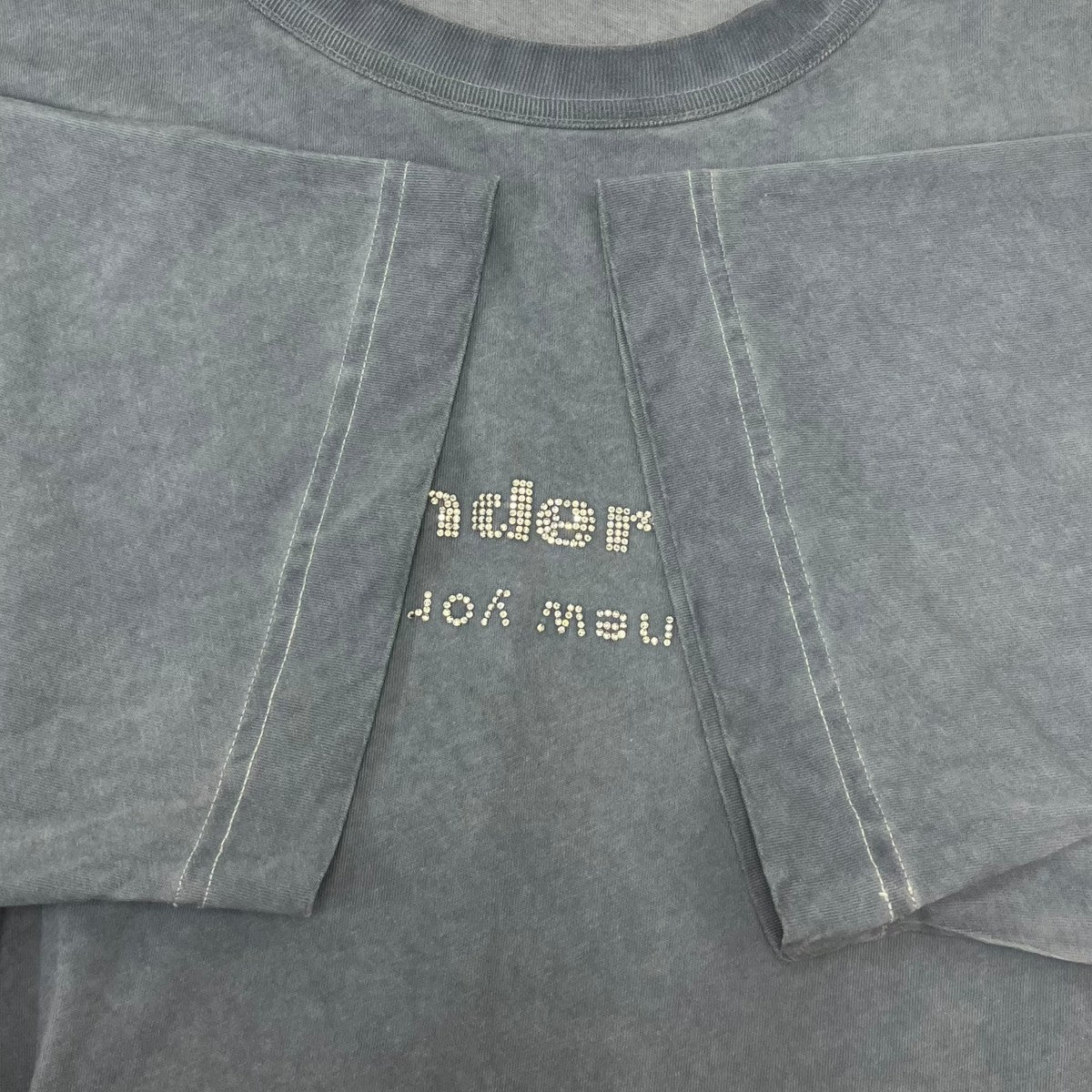 ALEXANDER WANG ラインストーンロゴTシャツ 古着・中古-5枚目のアイテム画像