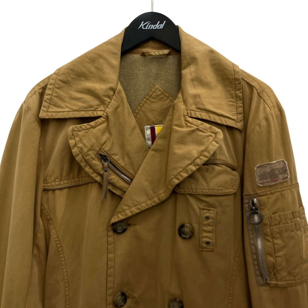 DIESEL トレンチコート 古着・中古-3枚目のアイテム画像