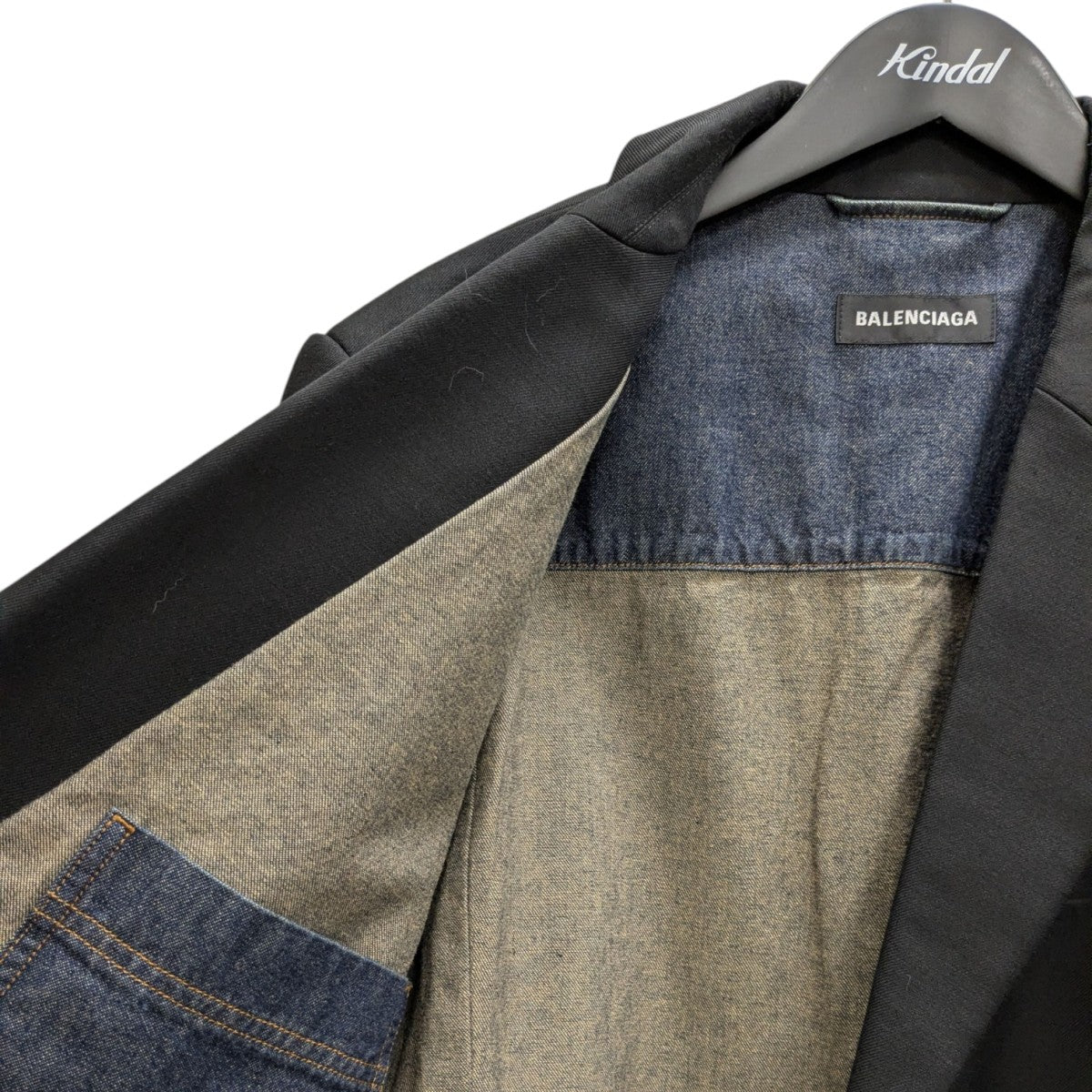 BALENCIAGA(バレンシアガ) デニムドッキングテーラードジャケット