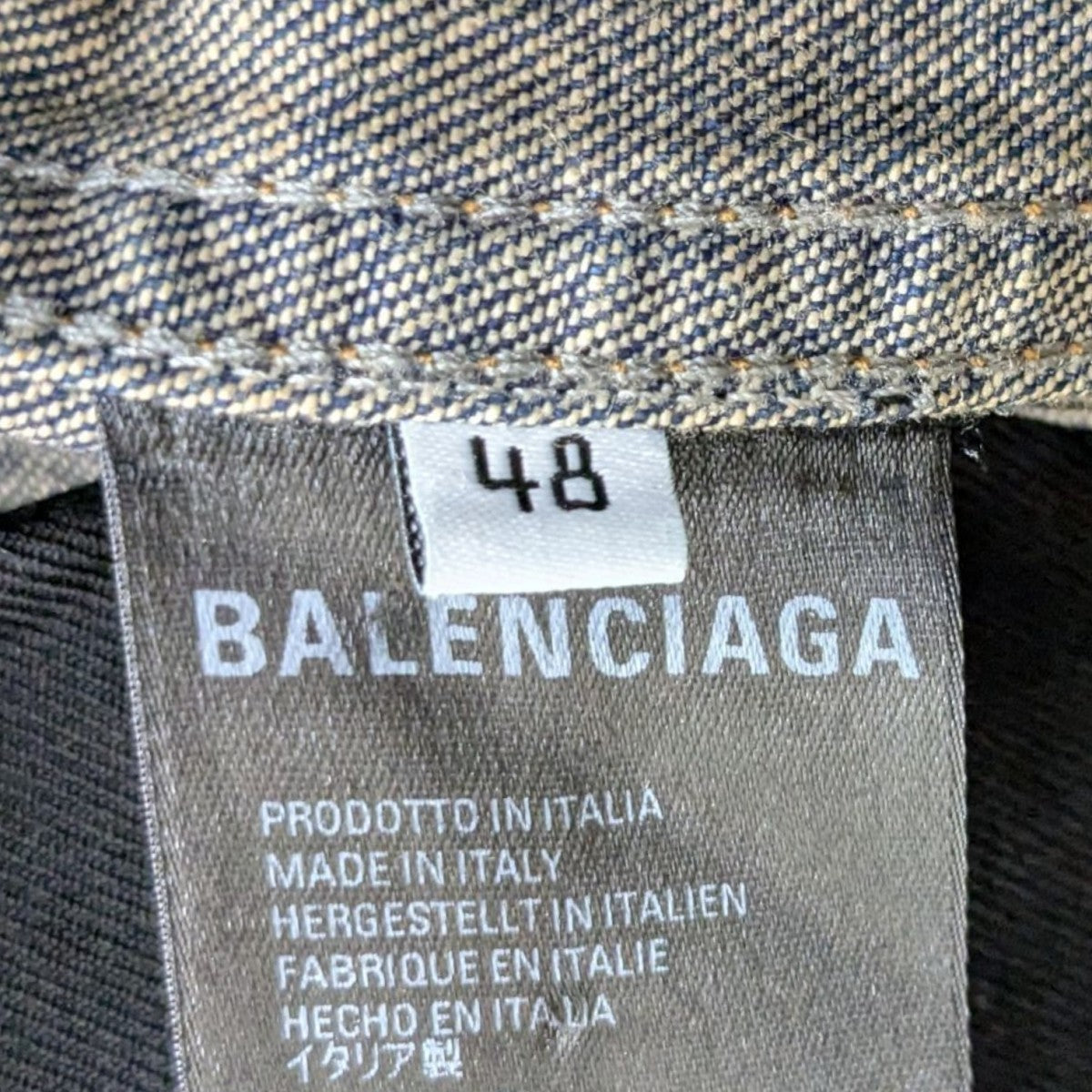 BALENCIAGA(バレンシアガ) デニムドッキングテーラードジャケット