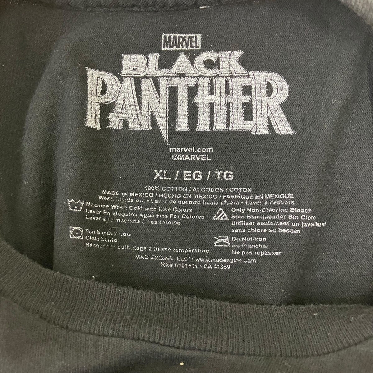 KITH vintage×black panther プリントTシャツ ブラック サイズ XL
