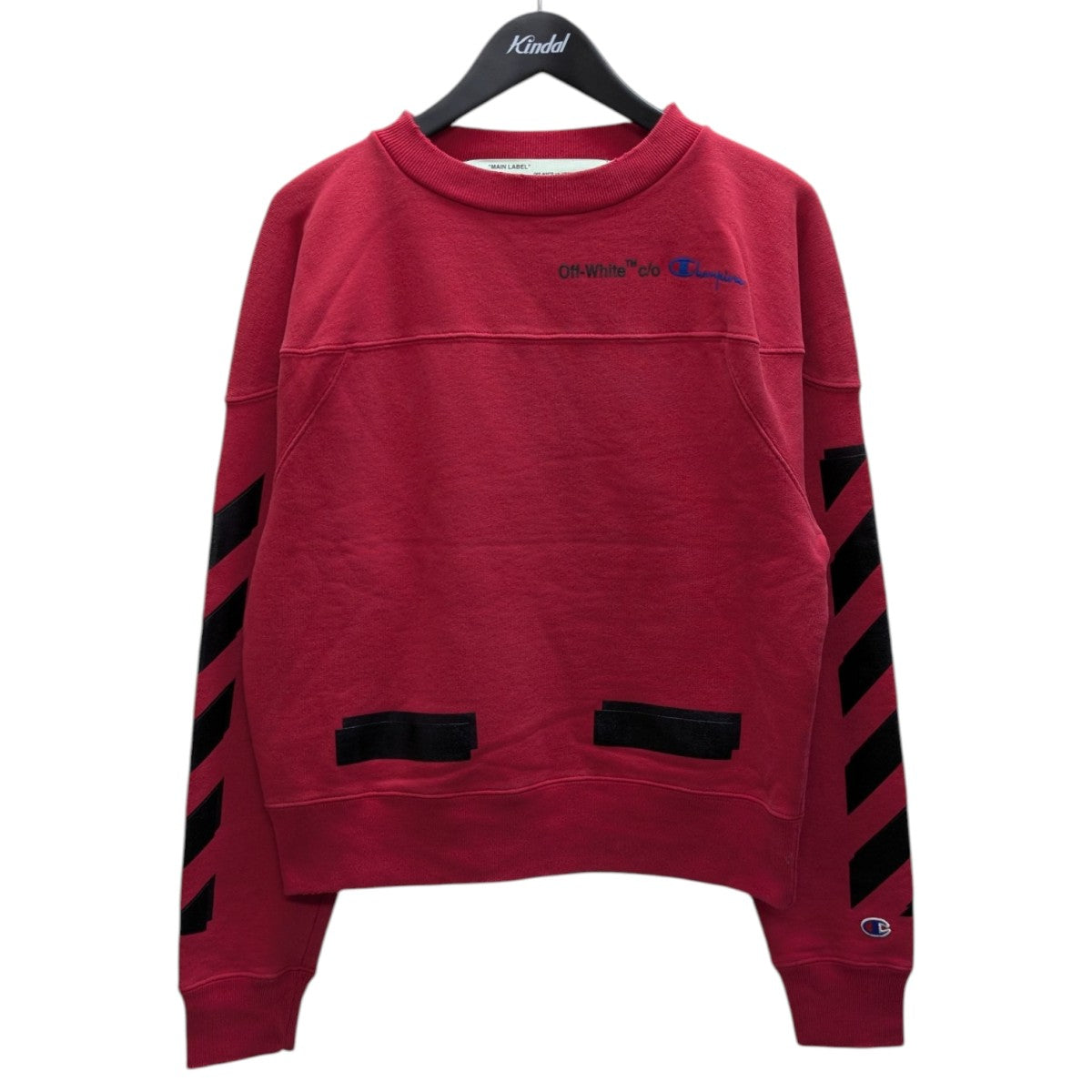 OFFWHITE×Champion ダメージ加工スウェット 古着・中古-1枚目のアイテム画像