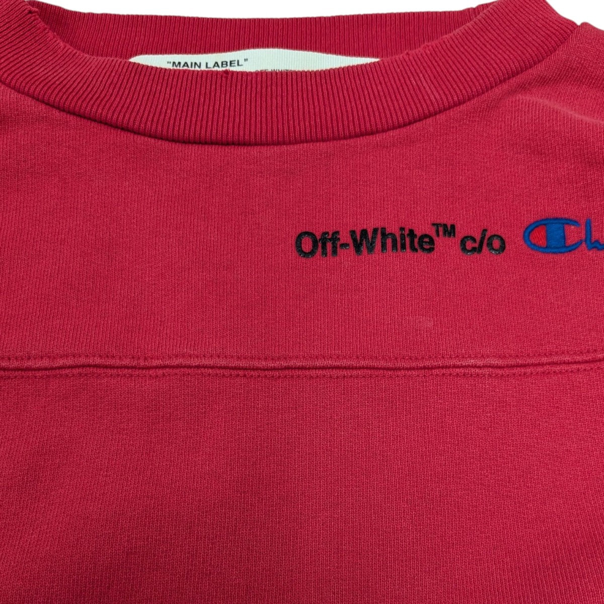 OFFWHITE×Champion ダメージ加工スウェット 古着・中古-5枚目のアイテム画像