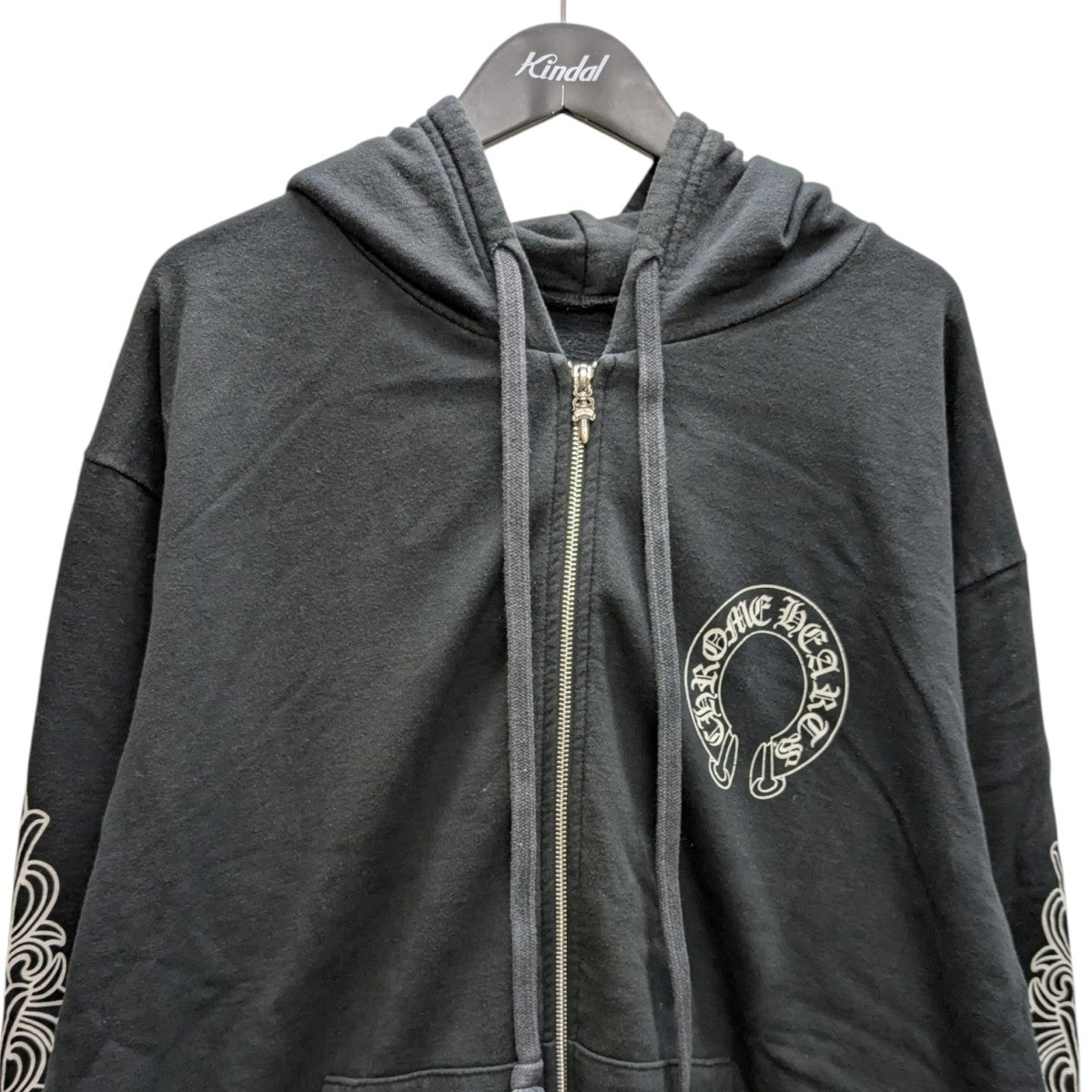 CHROME HEARTS(クロムハーツ) Floral Cross Horseshoe Zip Up Hoodie