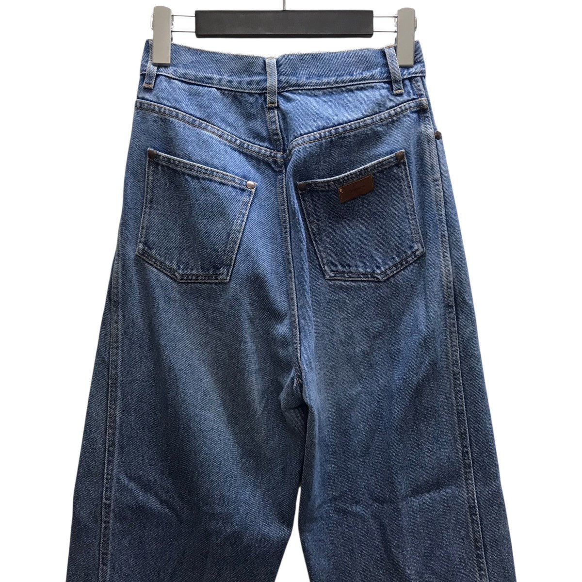 Cristaseya(クリスタセヤ) Bleached denim high-waisted jeansハイ