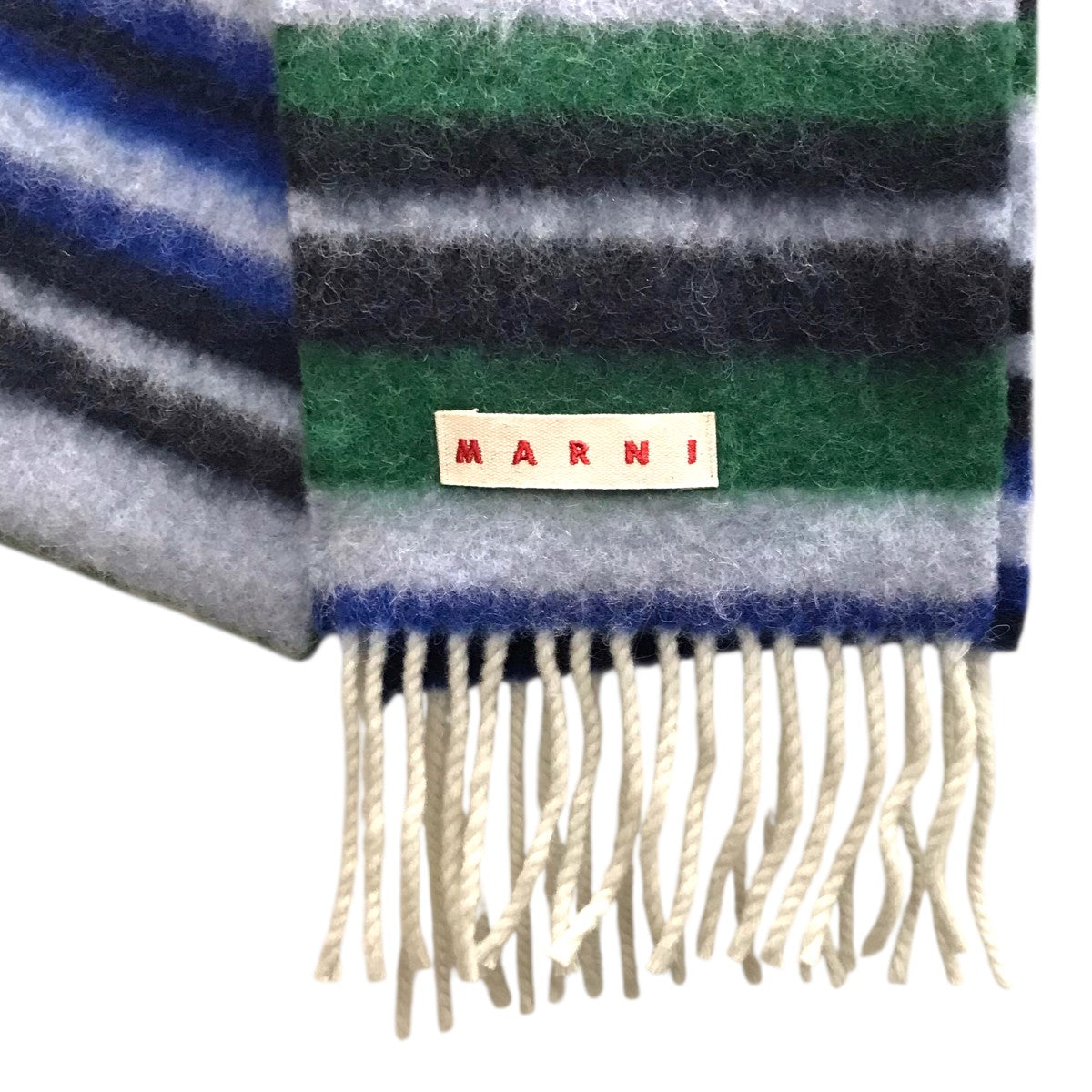 Marni ウール ストライプマフラー MARNI(マルニ) 「STRIPED BRUSHED WOOL」ストライプマフラー