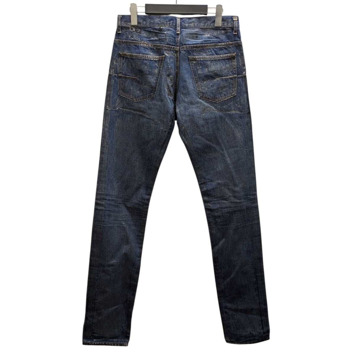 【エディ期】Dior 07SS グラファイトコーティングダメージデニム Dior HOMME 07SSグラファイトコーティングデニムパンツ 27美品