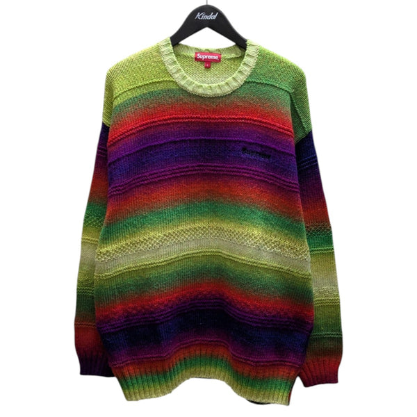Supreme(シュプリーム) Gradient Stripe Sweaterクルーネックニット