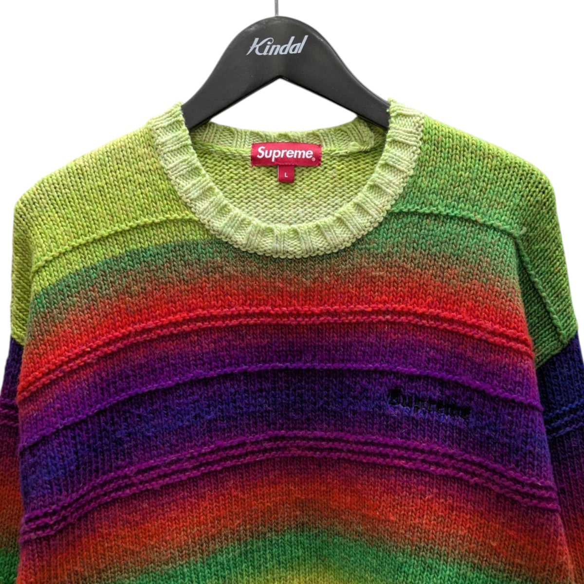 Supreme(シュプリーム) Gradient Stripe Sweaterクルーネックニット