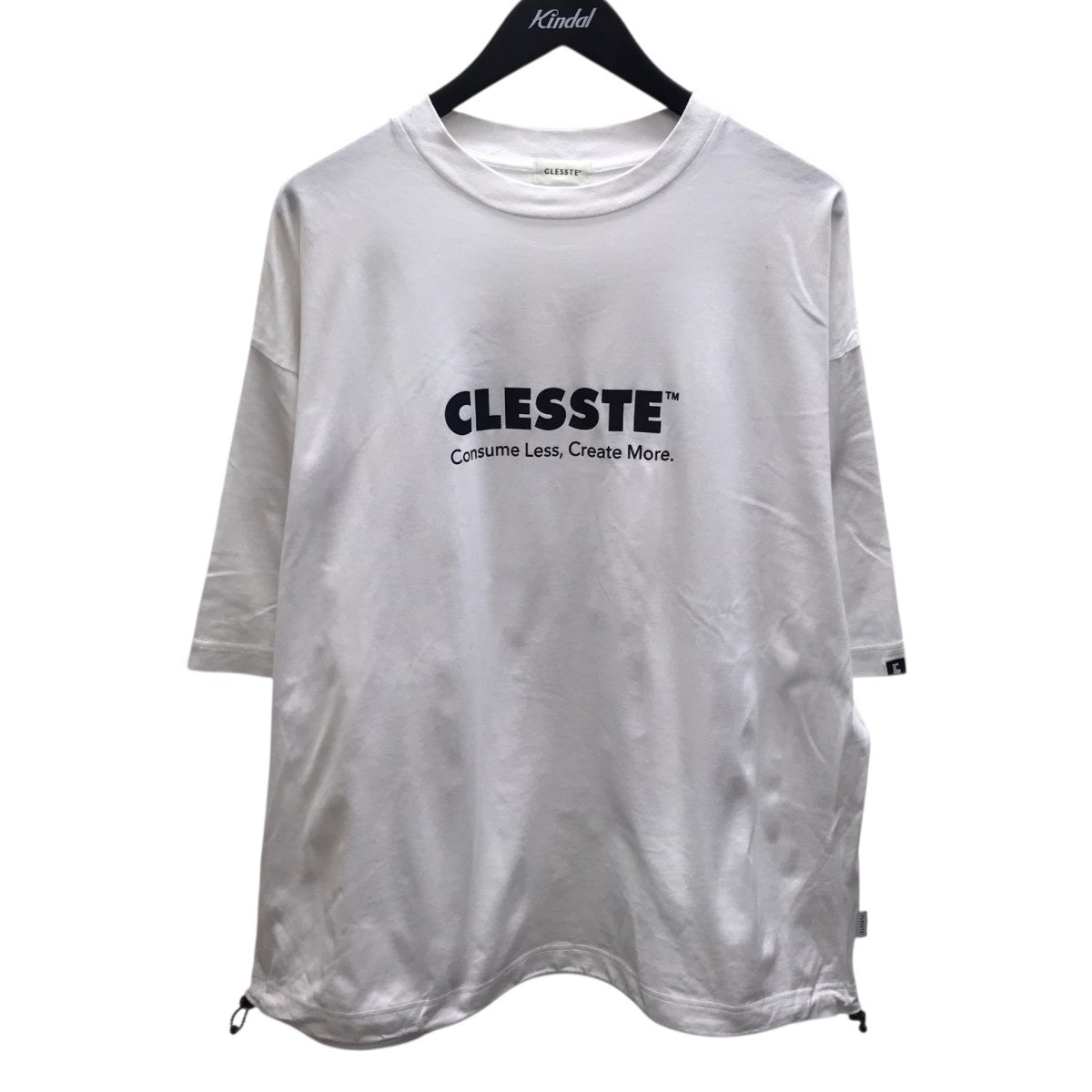 LOGO PRINT MASSIVE T-SHIRT WITH DRAWSTRINGS B 半袖Tシャツ