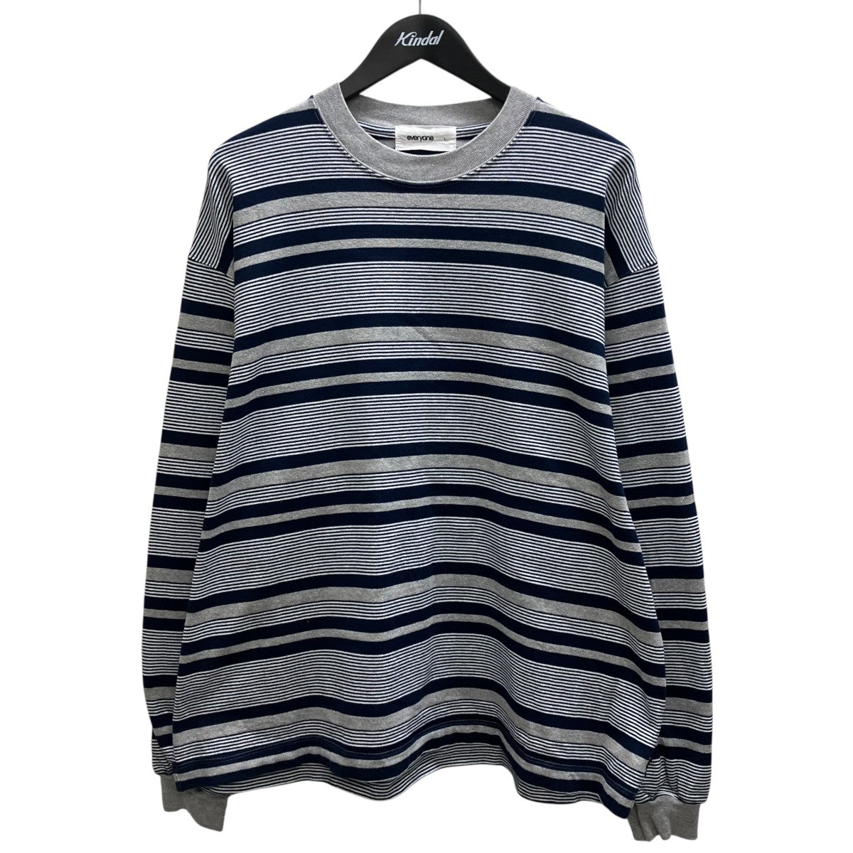 everyone 24SS border long sleeve tee shirt ボーダー長袖Tシャツ 古着・中古-1枚目のアイテム画像