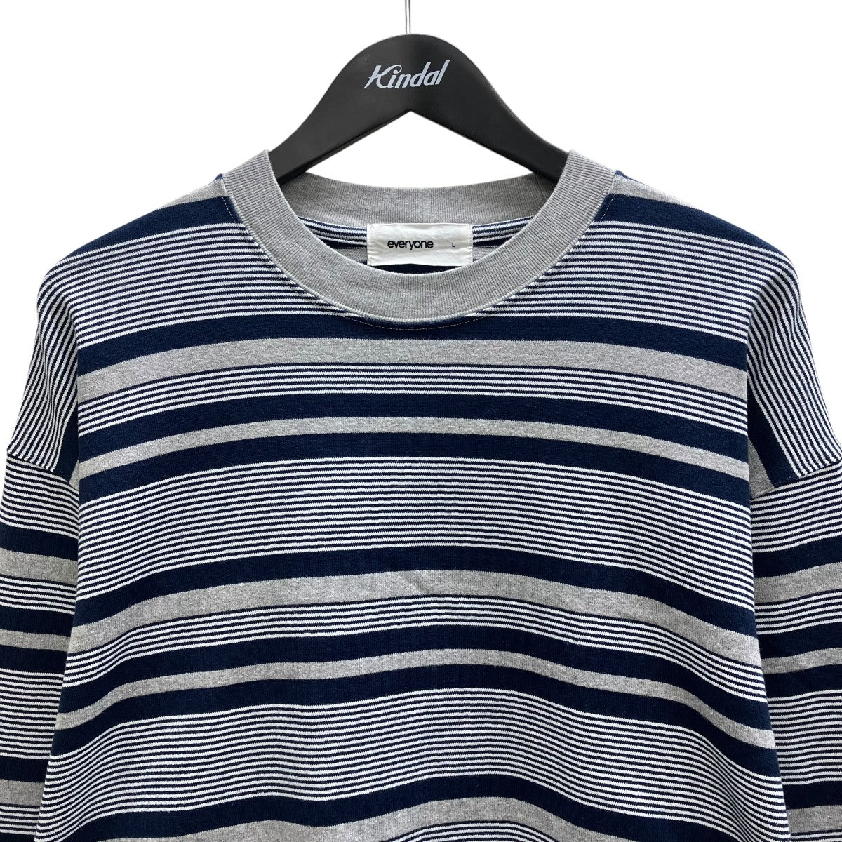 everyone 24SS border long sleeve tee shirt ボーダー長袖Tシャツ 古着・中古-2枚目のアイテム画像