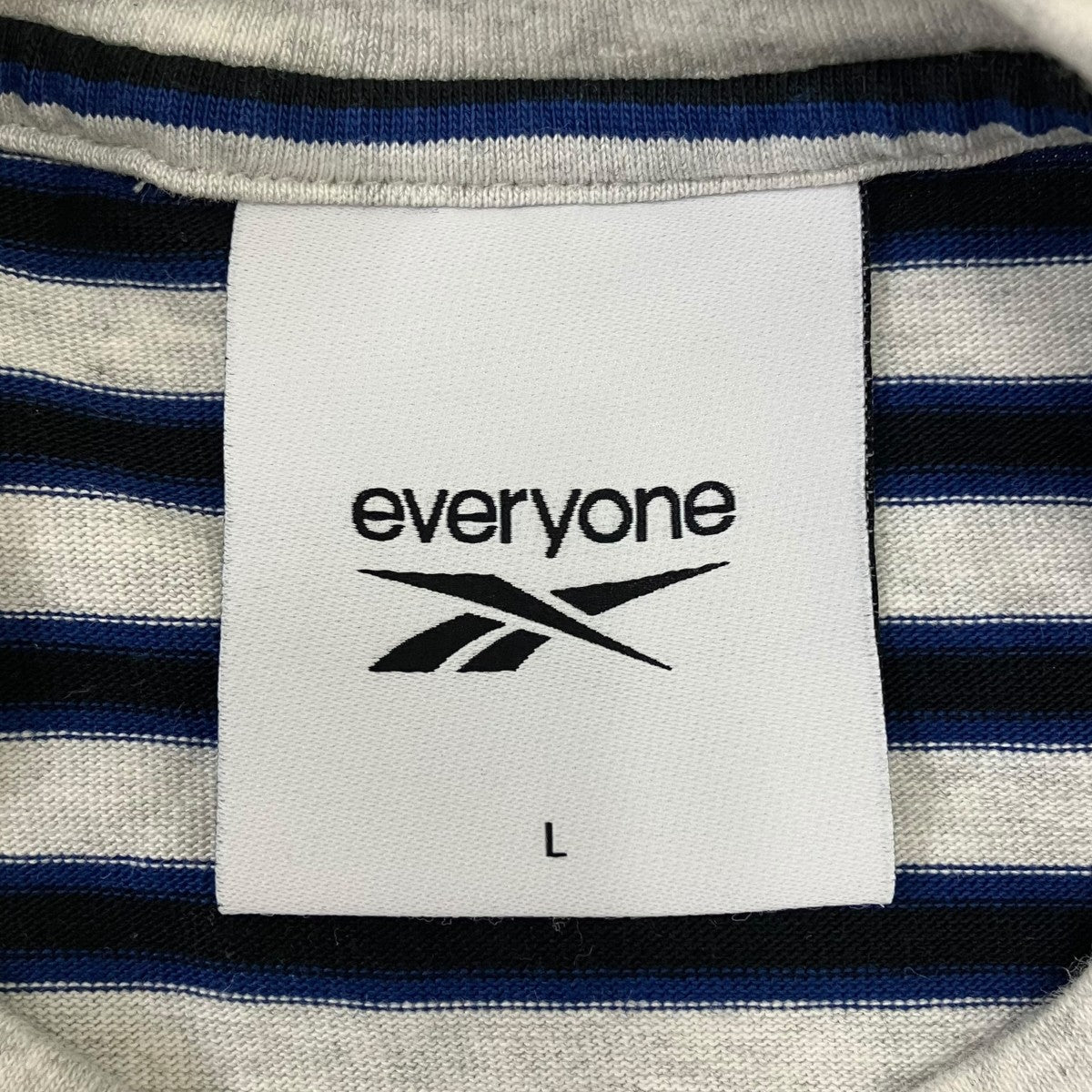 everyone 24SS border long sleeve tee shirt ボーダー長袖Tシャツ 古着・中古-5枚目のアイテム画像