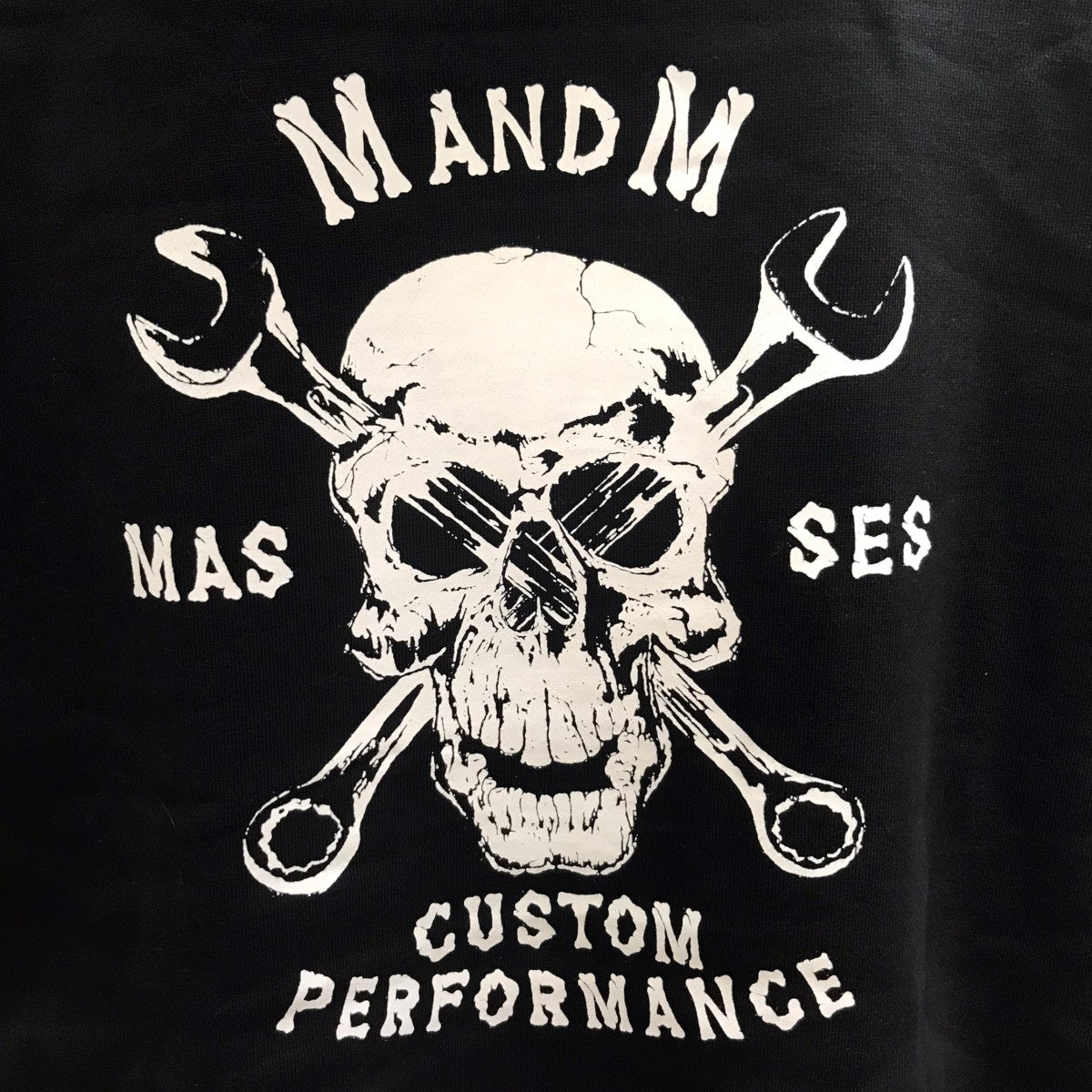25SSM＆M×MASSES HOODED SKULLスカルプリントパーカー