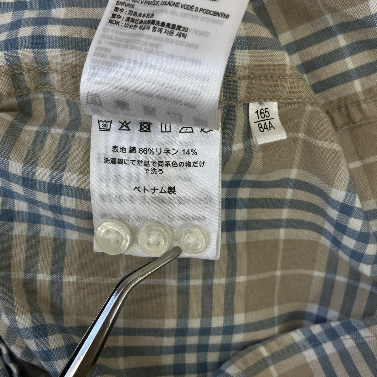 CarHartt ショートスリーブチェックシャツ24TR005518 古着・中古-6枚目のアイテム画像