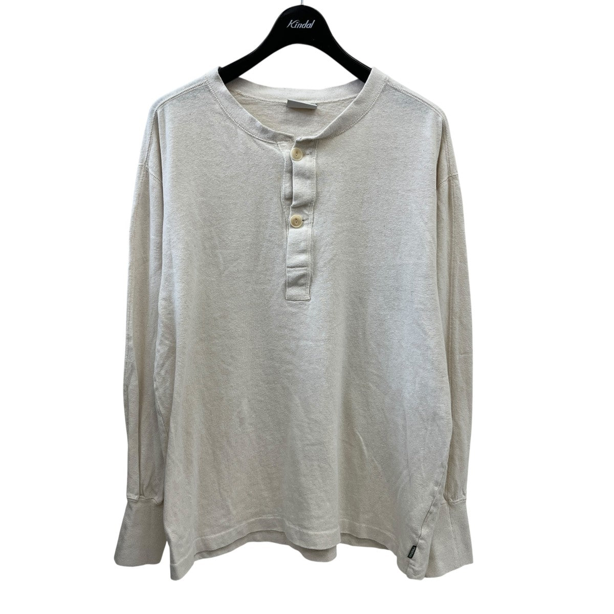 PHATEE HENRY NECK L S TEEヘンリーネックロングスリーブカットソー 古着・中古-1枚目のアイテム画像