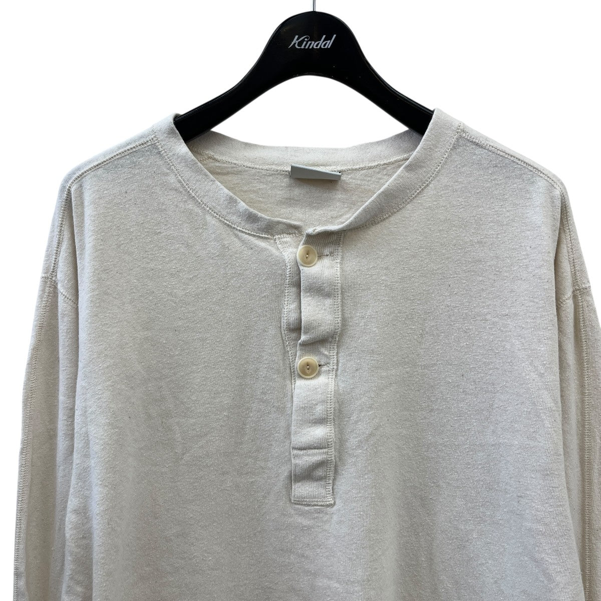PHATEE HENRY NECK L S TEEヘンリーネックロングスリーブカットソー 古着・中古-3枚目のアイテム画像