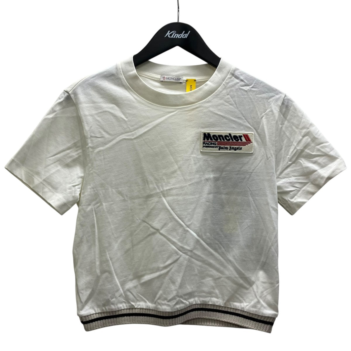 ショート丈ニットドッキングTシャツ
