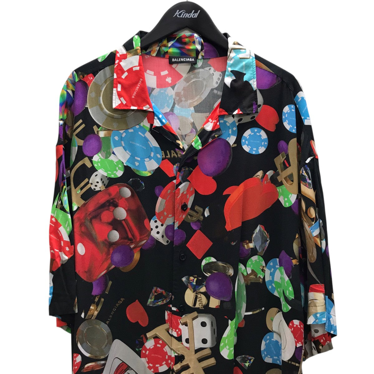 BALENCIAGA(バレンシアガ) プリント半袖シャツ 571440 TEL42 BALENCIAGA(バレンシアガ) プリント半袖シャツ 571440 TEL42