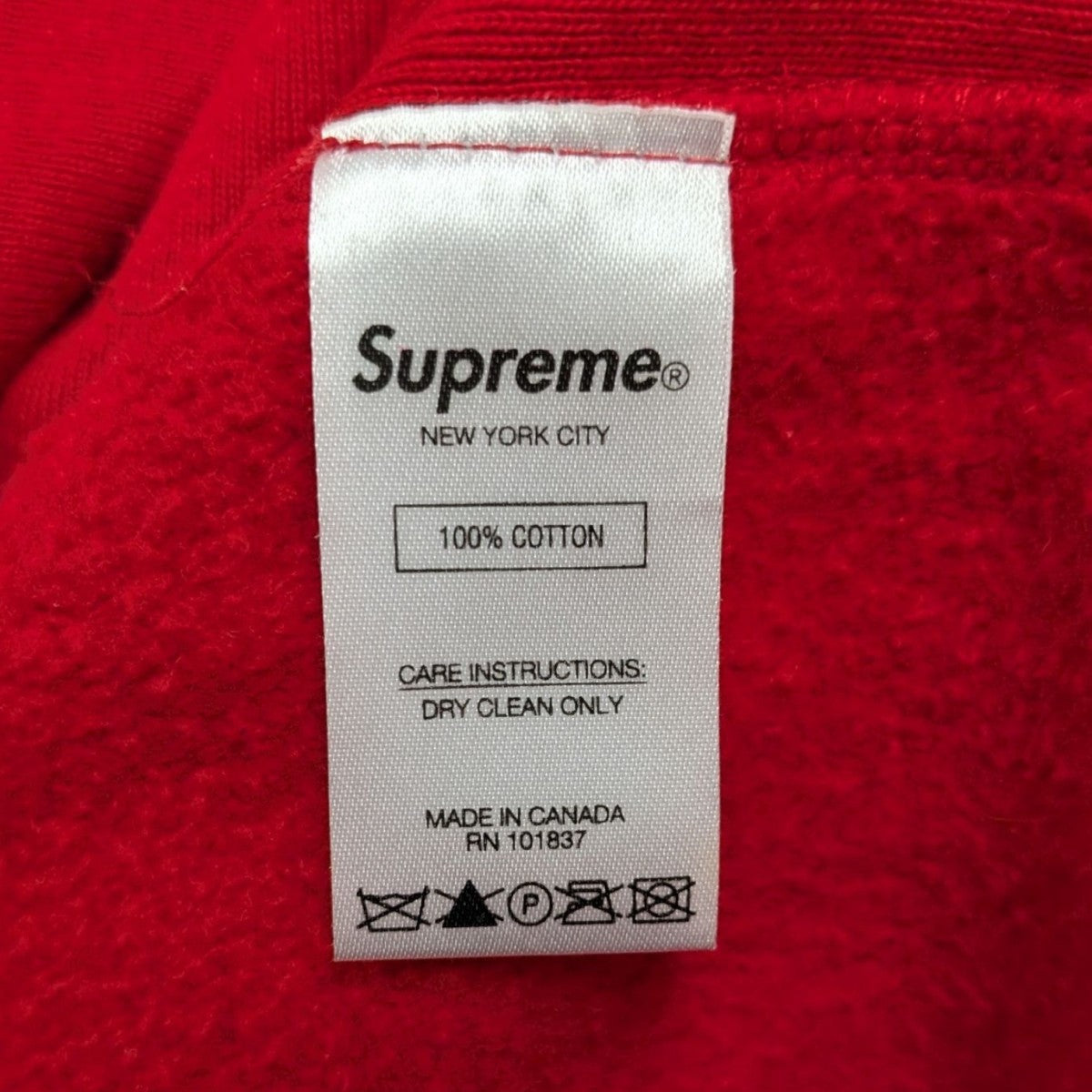 17AWPatent Chenille Arc Logo Hooded Sweatshirtスウェット 裏起毛プルオーバーパーカー