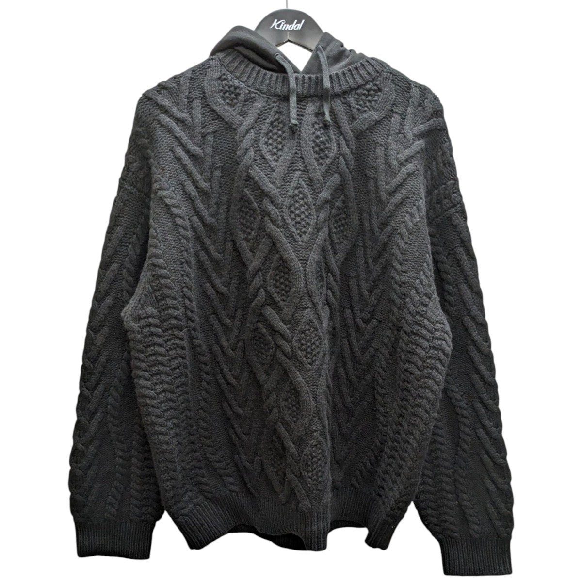supreme 25aw Cable Hooded Sweater ニット　L Supreme(シュプリーム) 25AW Cable Hooded Sweater ケーブルフード