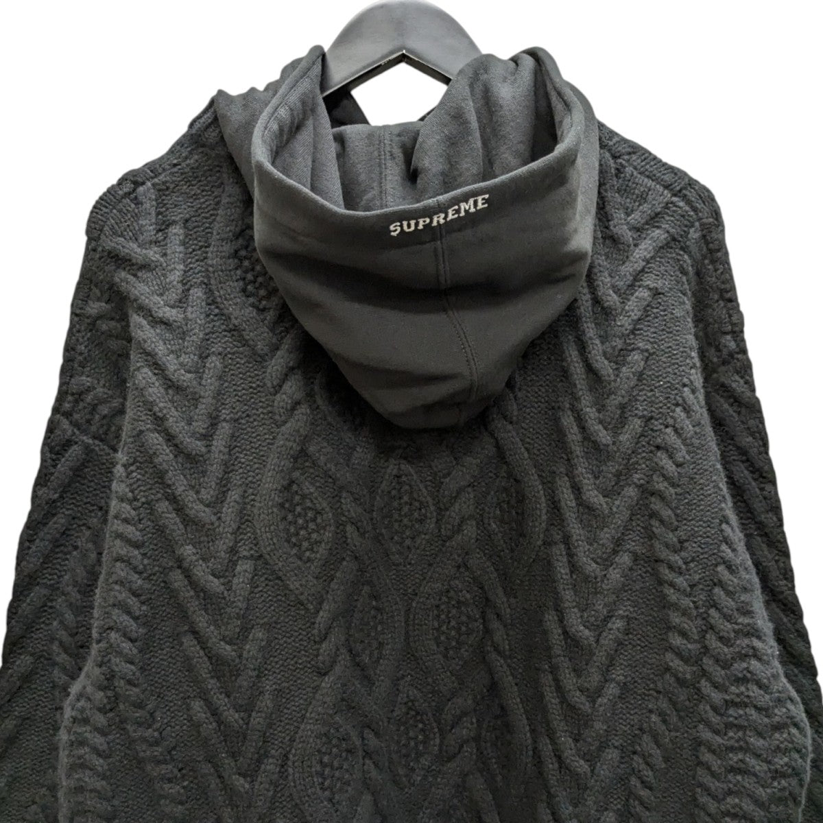 Supreme(シュプリーム) 25AW Cable Hooded Sweater ケーブルフード