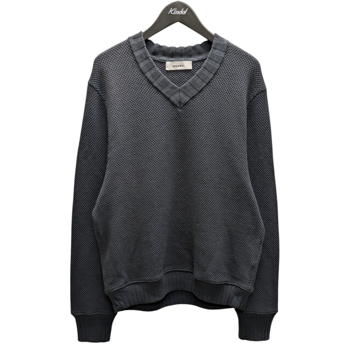 DIGAWEL ディガウェル ニット・セーター メンズ 【古着】【中古】 DIGAWEL(ディガウェル) Vネックニット グレー サイズ 1｜【公式