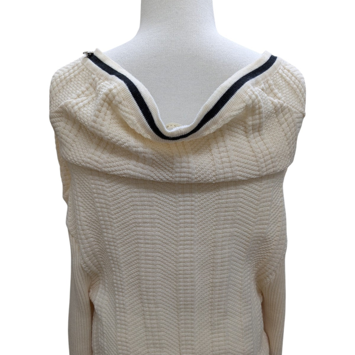 Y／project 【CLASSIC RUFFLE NECKLACE CARDIGAN】ニットカーディガン 古着・中古-4枚目のアイテム画像