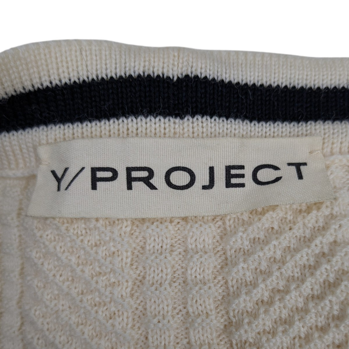Y／project 【CLASSIC RUFFLE NECKLACE CARDIGAN】ニットカーディガン 古着・中古-8枚目のアイテム画像