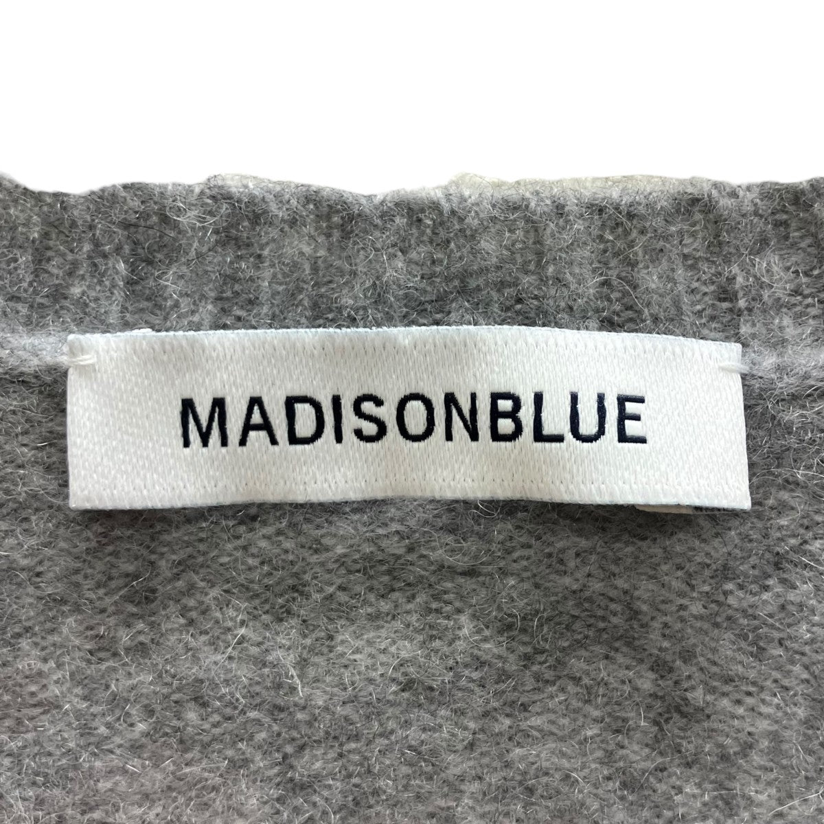 MADISON BLUE NAPPING CREW NECK H S PO カシミヤ半袖ニット 古着・中古-4枚目のアイテム画像