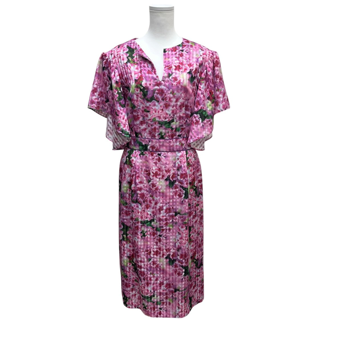 花柄半袖ワンピース