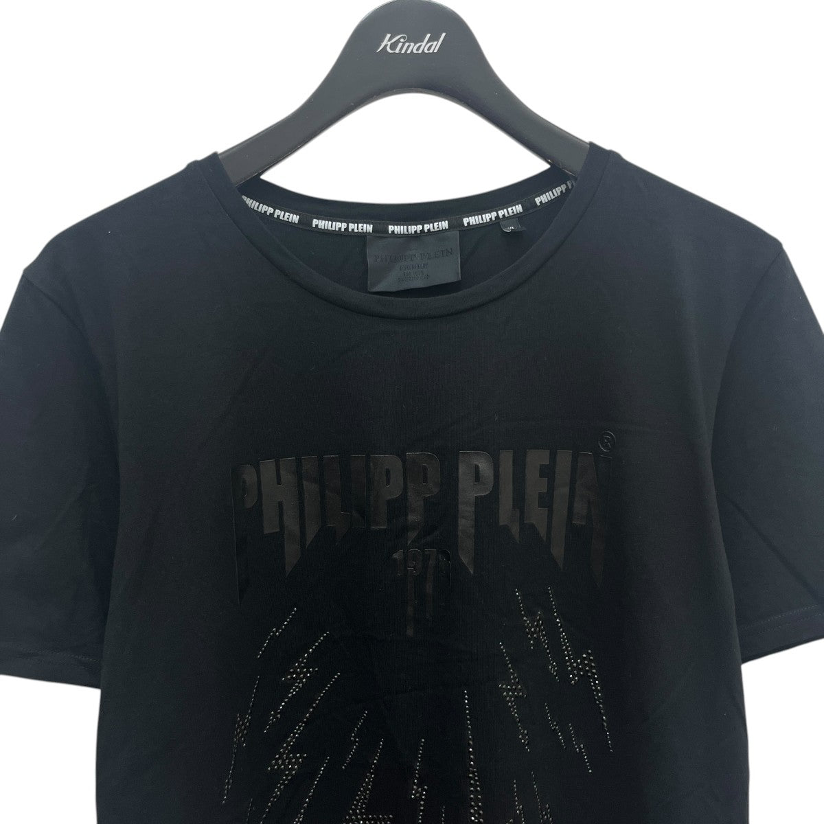 PHILIPP PLEIN(フィリッププレイン) ビジューTシャツ ブラック サイズ