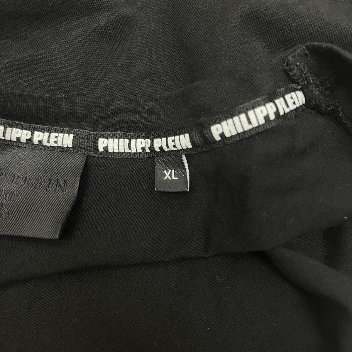 【未使用品 】フィリッププレイン Tシャツ ビジュー 半袖 XL メンズ PHILIPP PLEIN(フィリッププレイン) ビジューTシャツ ブラック サイズ