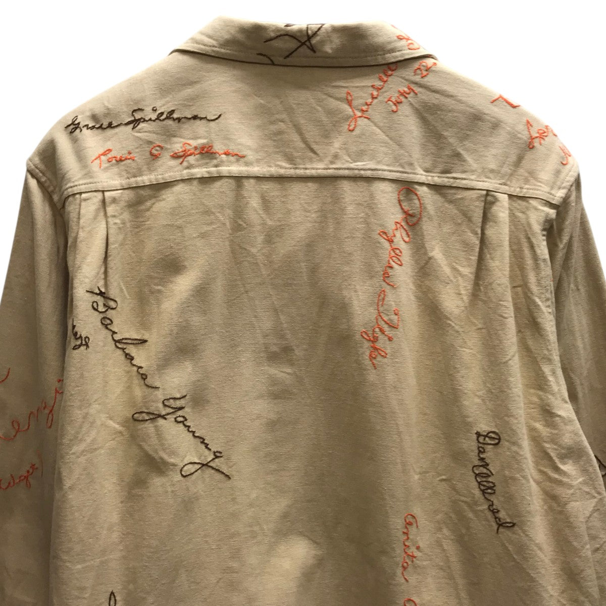 BODE(ボーディ) 刺繍長袖シャツ ベージュ サイズ L/XL｜【公式