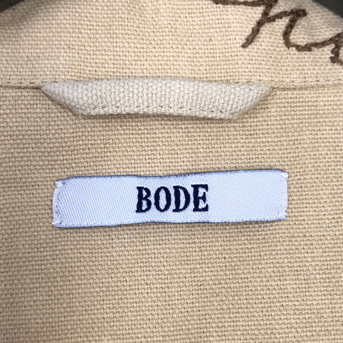 BODE(ボーディ) 刺繍長袖シャツ ベージュ サイズ L/XL｜【公式