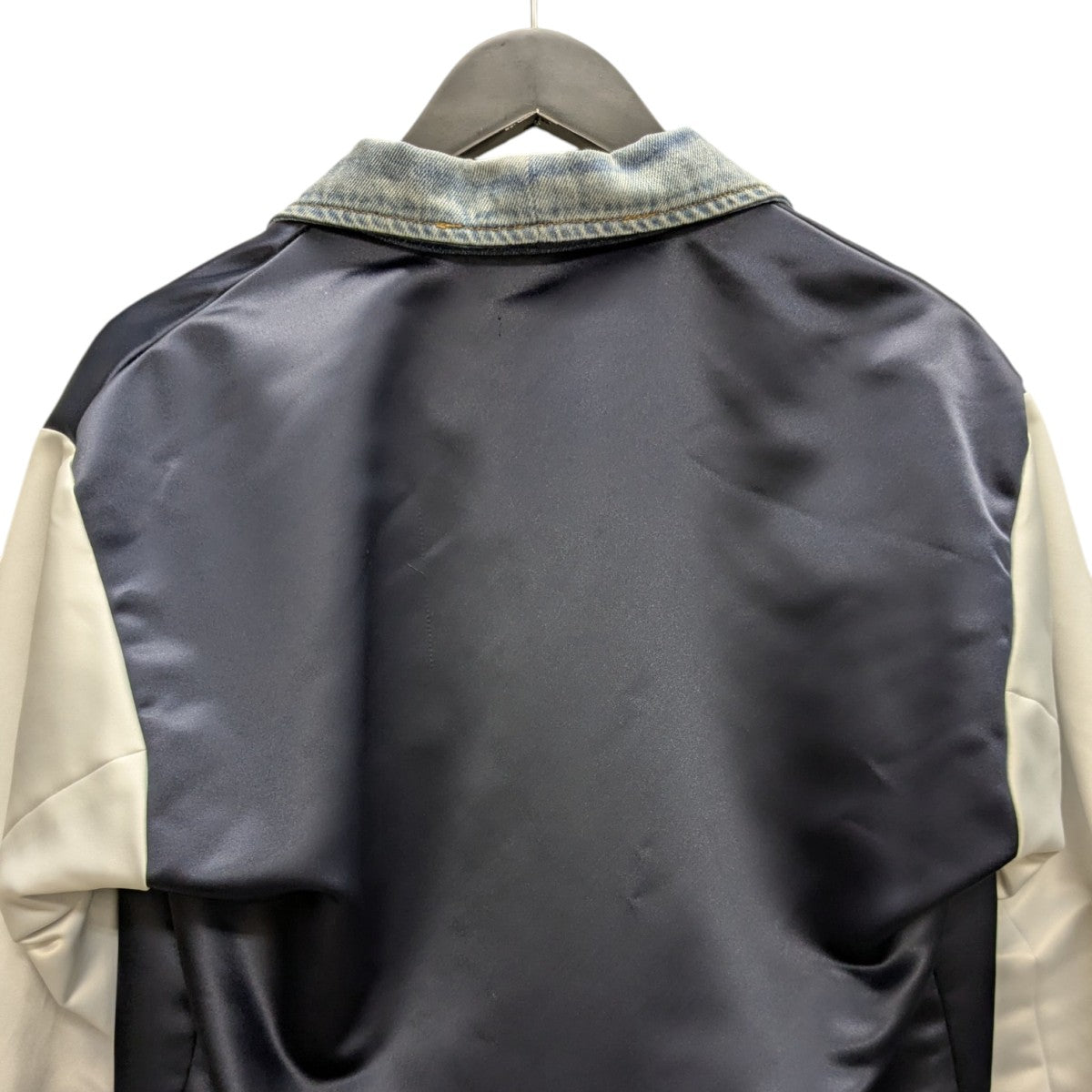 GREG LAUREN SATIN VARSITY TRUCKER FRONTサテンバーシティジャケット 古着・中古-8枚目のアイテム画像