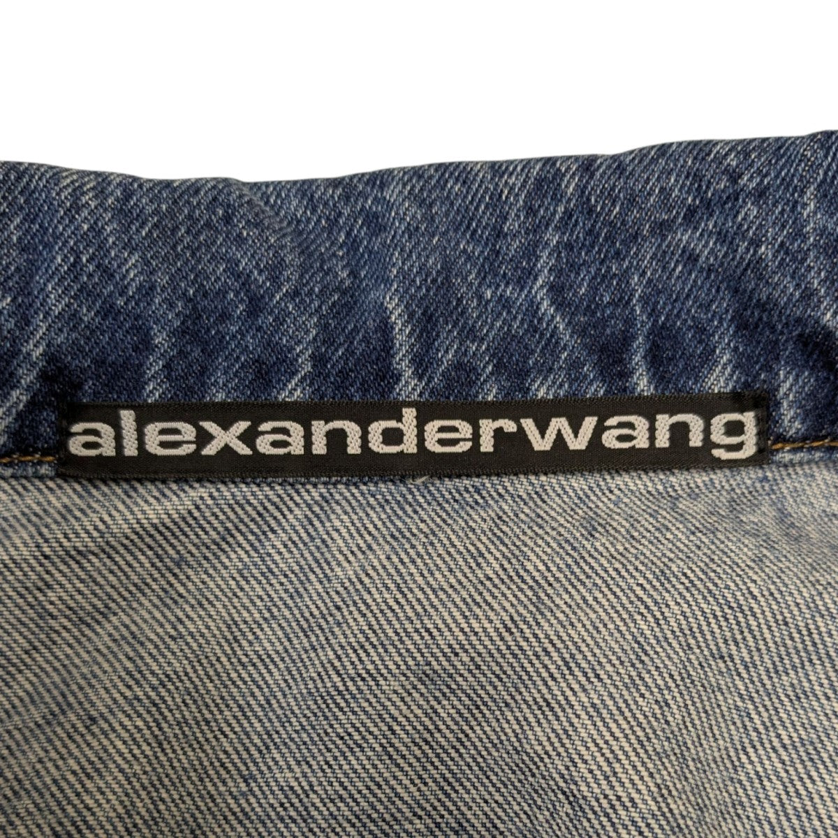 ALEXANDER WANG 袖ラインストーンデニムジャケット 古着・中古-7枚目のアイテム画像