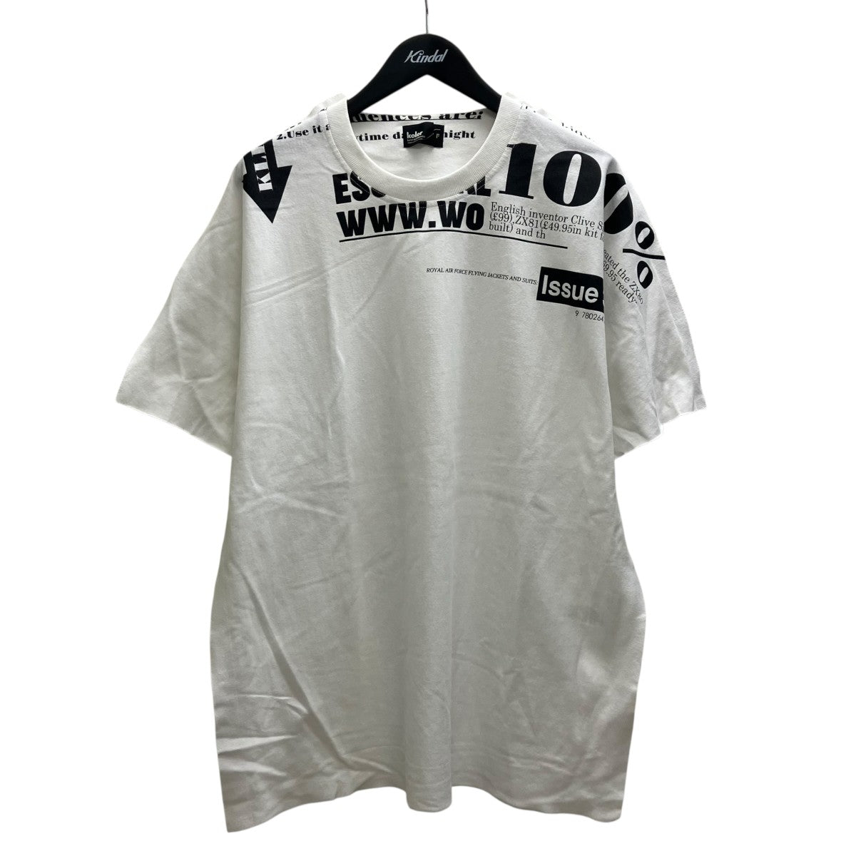 KOLOR(カラー) プリントTシャツ 19SCM-T07204 ホワイト サイズ Free