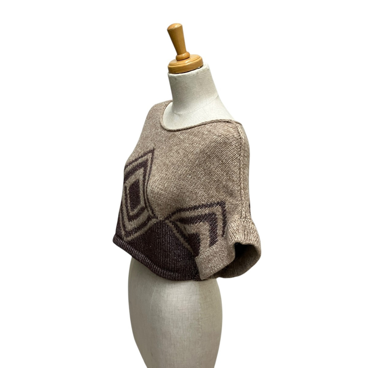 アルパカ混クロップドニットF108-7206ALW