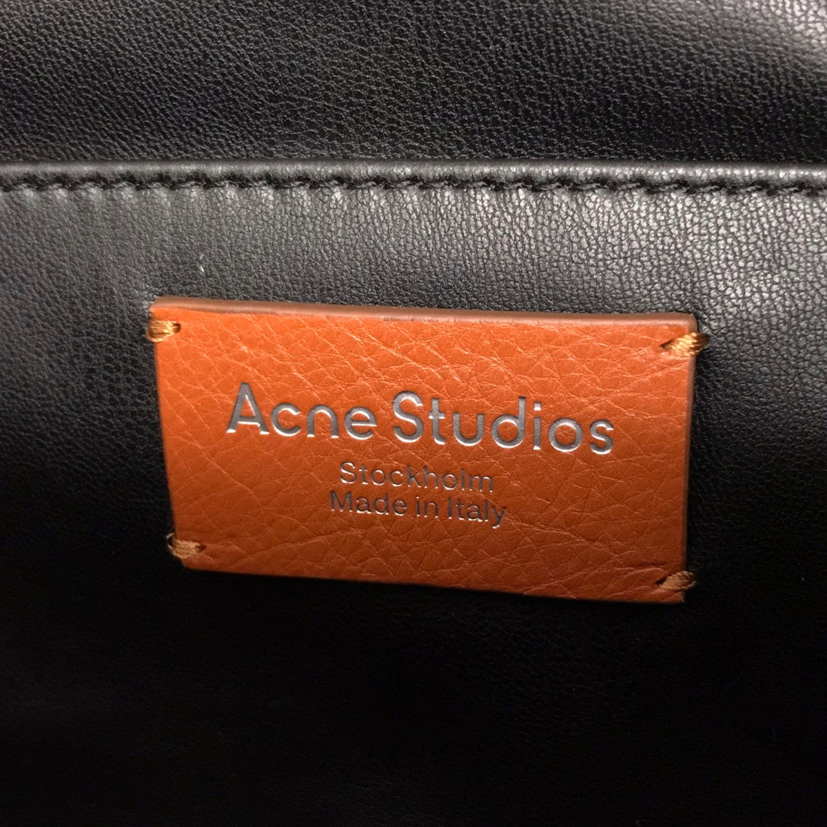 ACNE STUDIOS Cameroショルダーバッグ， コニャックブラウン 古着・中古-10枚目のアイテム画像