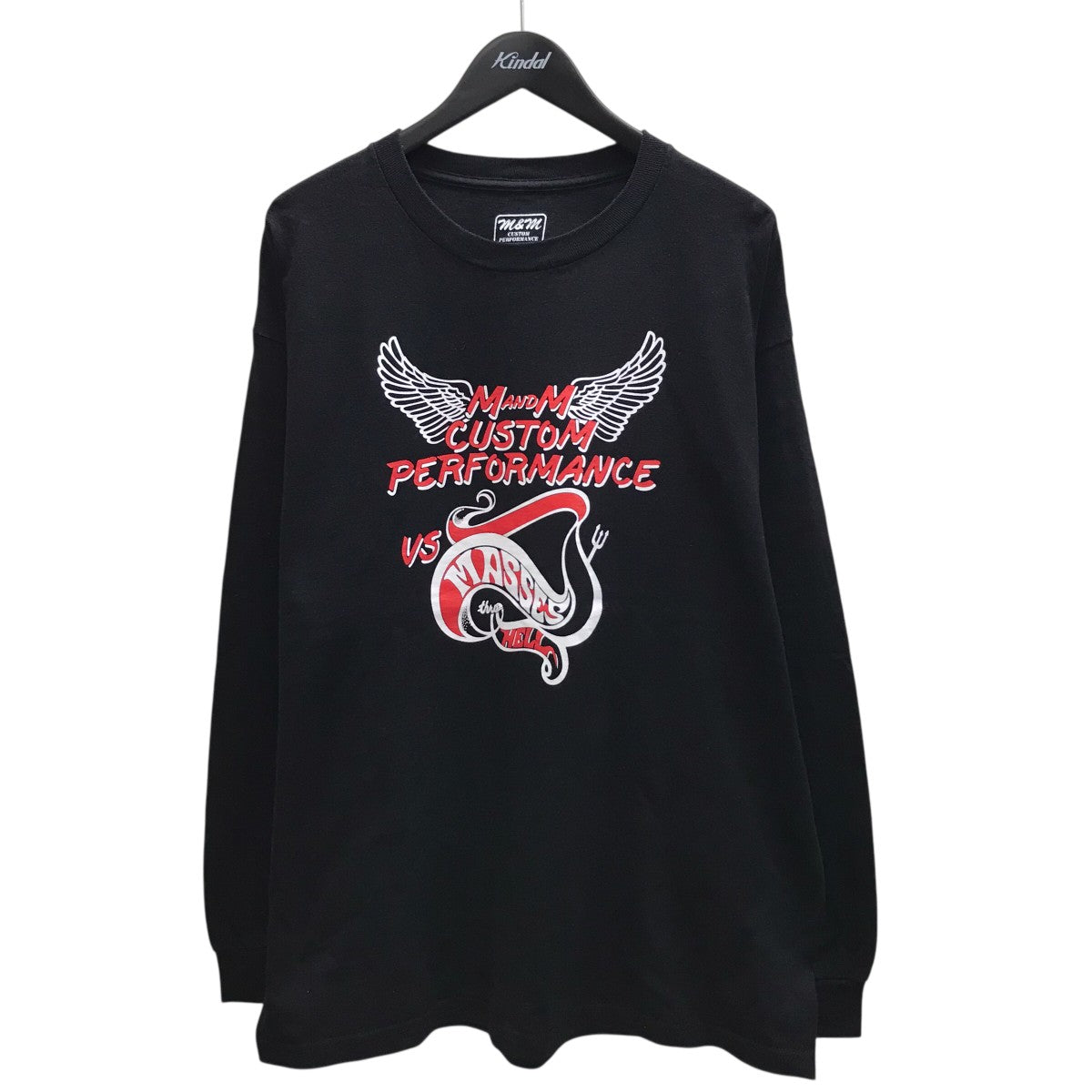 MASSES×m＆m custom performance プリントロングTシャツ 古着・中古-1枚目のアイテム画像