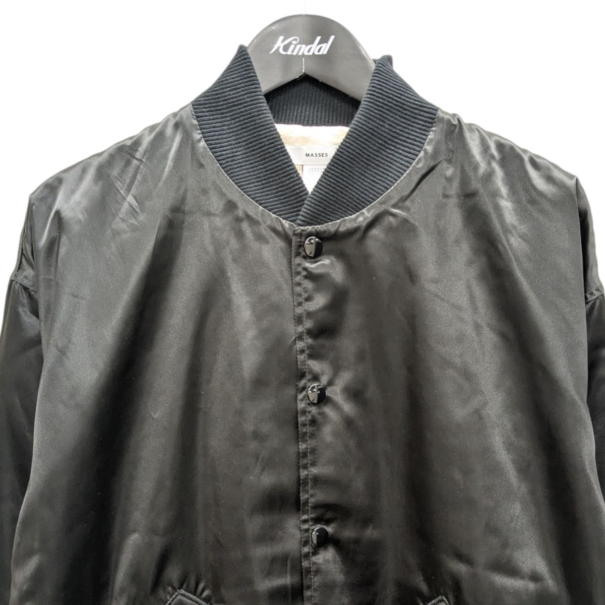 MASSES(マシス) 25SSSATIN JKT コーチジャケット ブラック サイズ L